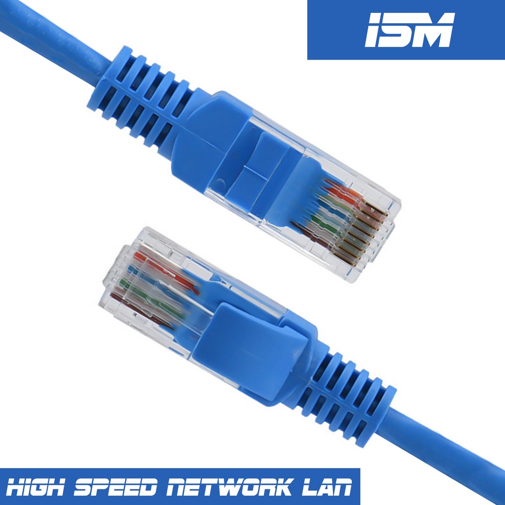 Trend-Kabel LAN/UTP Cat5E Siap Pakai dengan Kepala Konek rj 45 1.5 / 3 / 5 / 10 / 15 / 20 / 30 meter