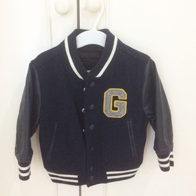 Preloved jaket kulit baby GAP ORIGINAL