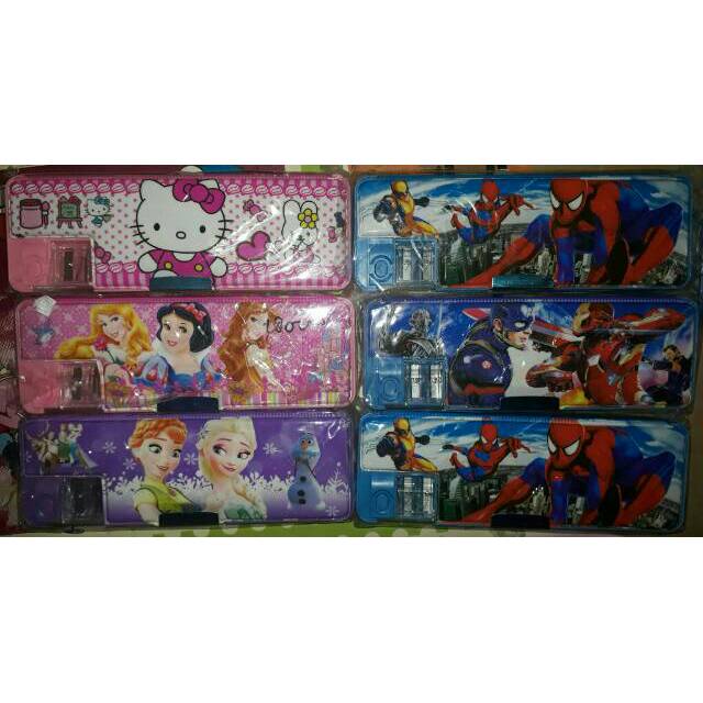

Tempat pensil/ kotak pensil magnet 2 sisi murah lucu