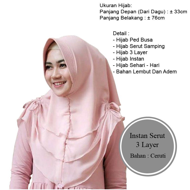 Jilbab Instan Bahan Adem