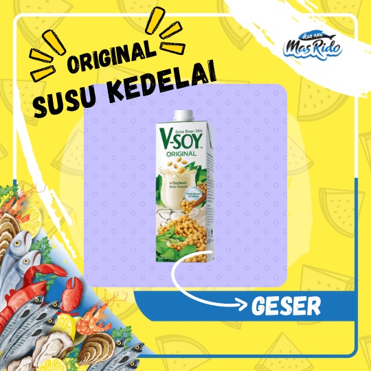 

Original Soybean Milk Susu Kedelai Segar Fresh Milk Soybean Vsoy