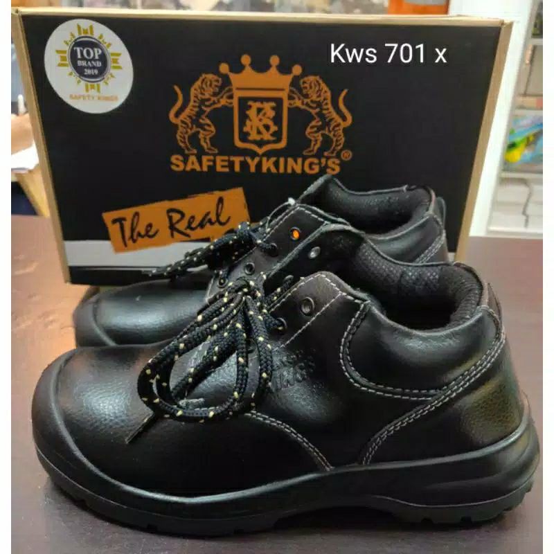 Sepatu Safety Kings 701X Kulit Asli Original/ Sepatu Kerja Safety Pria Ujung Besi