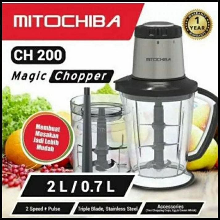 Mitochiba Food Chopper Blender Ch 200 Ch200 2L Original