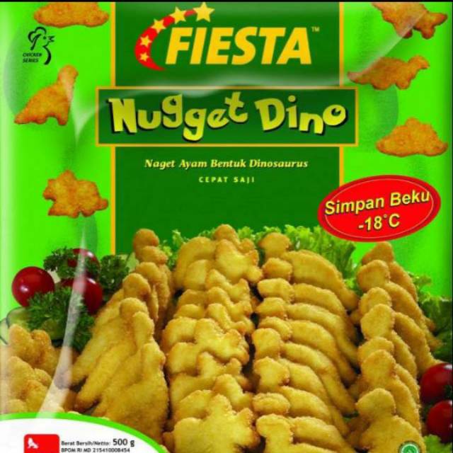 

Nugget ayam bentuk dinosaurus