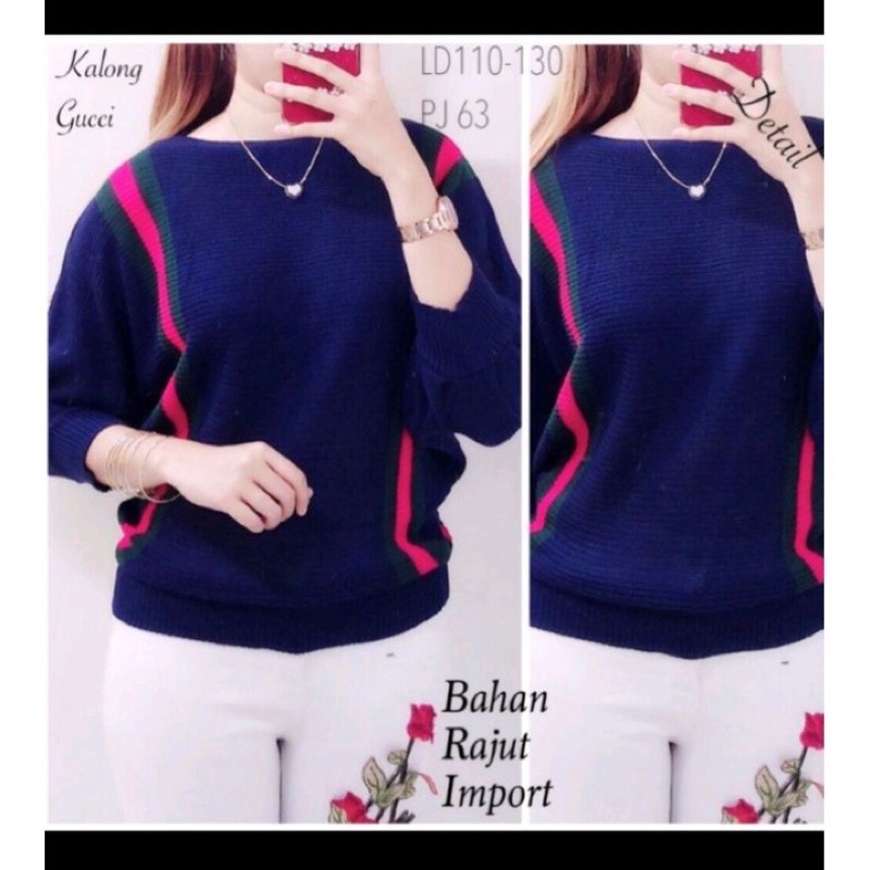 TERMURAH | SWEATER BLOUSE | RAJUT KALONG INDAH | PAKAIAN INPORT WANITA