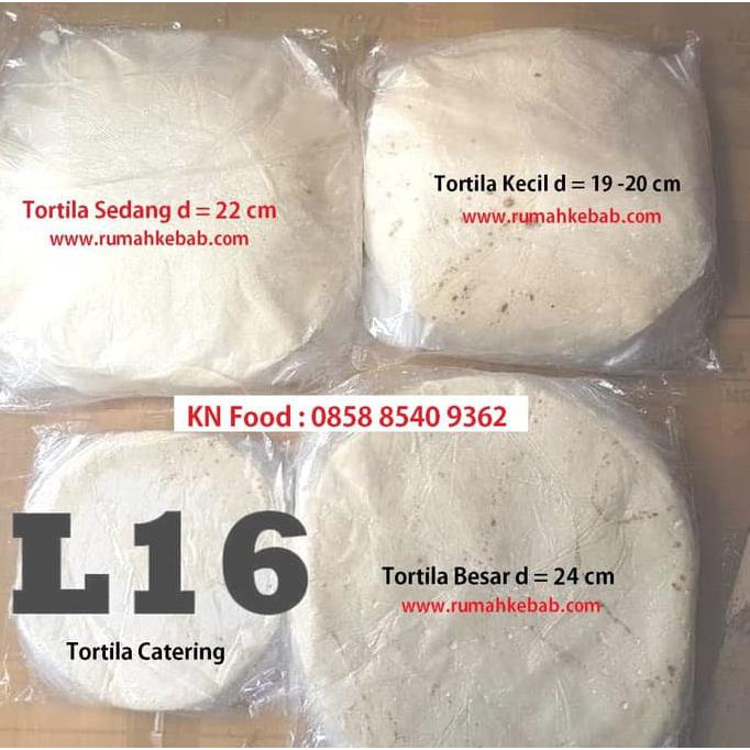 

As4711 Tortila Kulit Kebab - Tortila Kecil Diameter 19 Cm Isi 25 Lembar Sa1Z