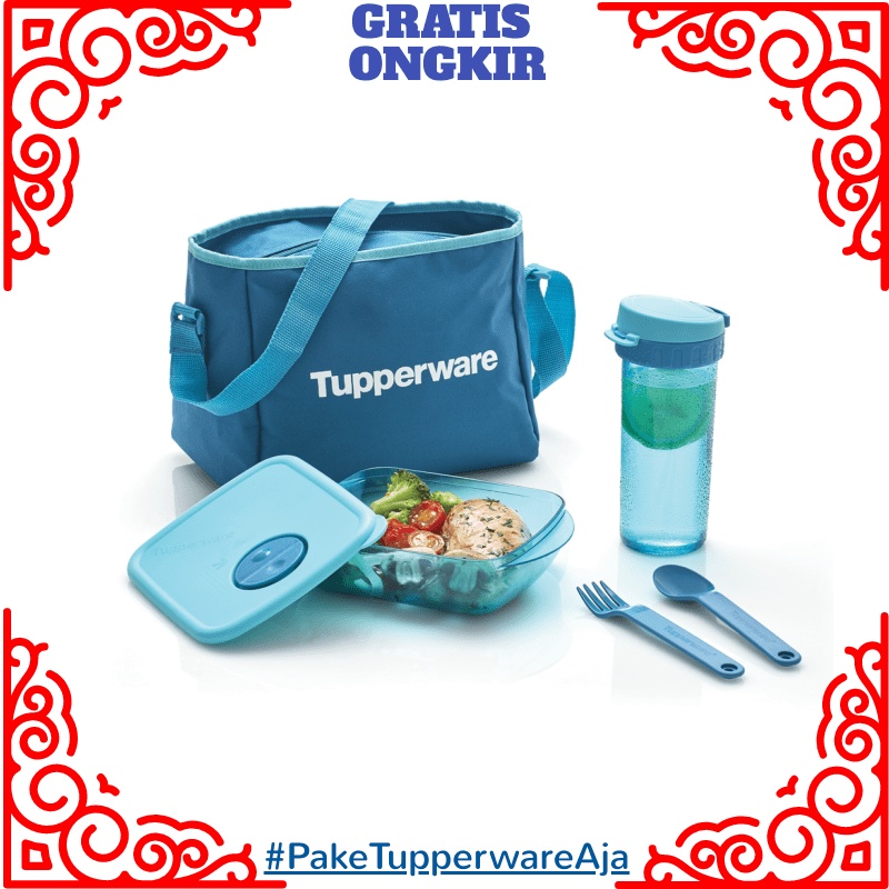 Tempat Makan Tupperware / Tas Makan Tupperware Set CLASSY GLAM