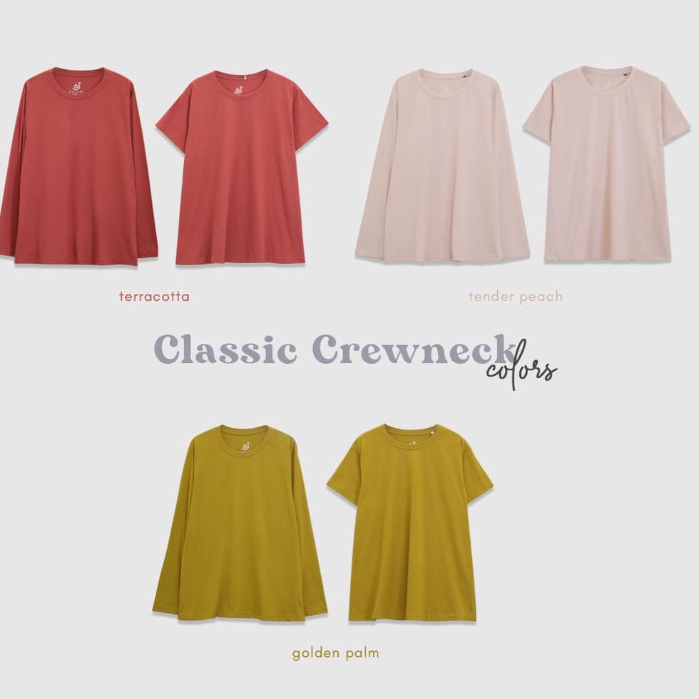 Big Sale❁ HFHH9 BIGISSIMO Classic Crewneck Kaos Panjang Jumbo Bigsize 59 Ready Stok