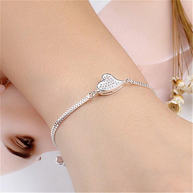 Gelang Perak Asli / Bracelet S925 / Sterling Silver /Wanita Korea Unik bracelet / Charm Gelang pria & Wanita / Gelang Couple / Gelang TitaniumA6-3