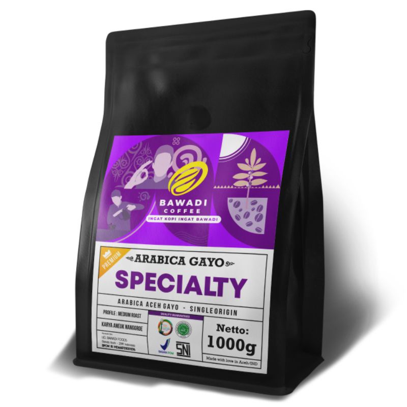 Bawadi Kopi Specialty Gayo 1000g -   Kopi Aceh Gayo