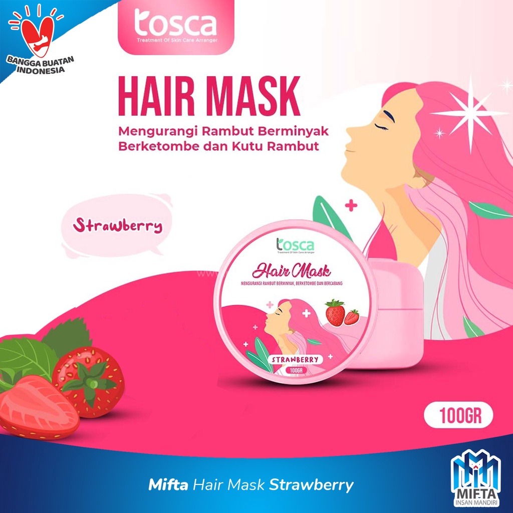 HAIR MASK CREAMBATH ALA SALON TOSCA / MASKER RAMBUT ALAMI