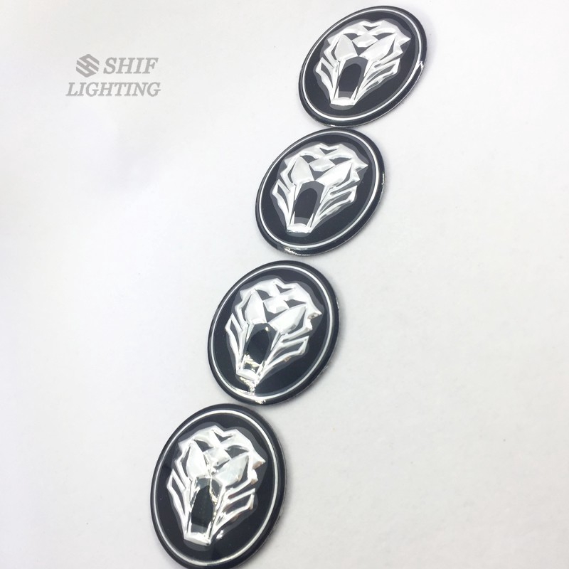 Stiker Emblem Logo Harimau KIA 4x56mm Untuk Velg Hub Mobil