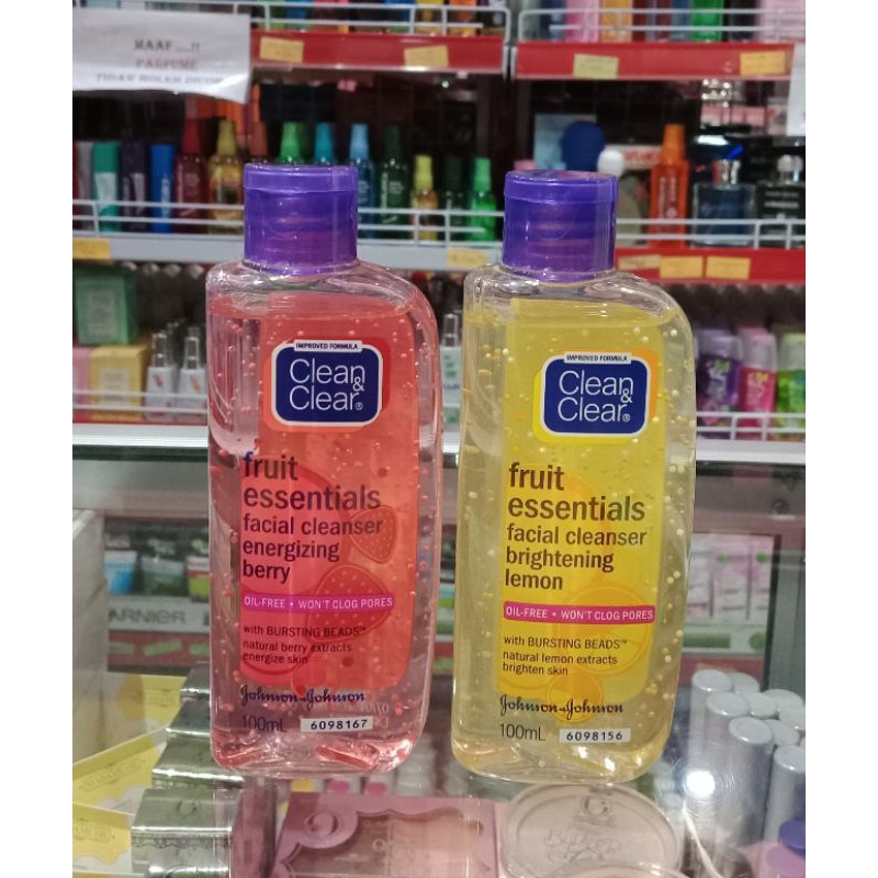 manfaat clean and clear fruit essentials facial cleanser brightening lemon