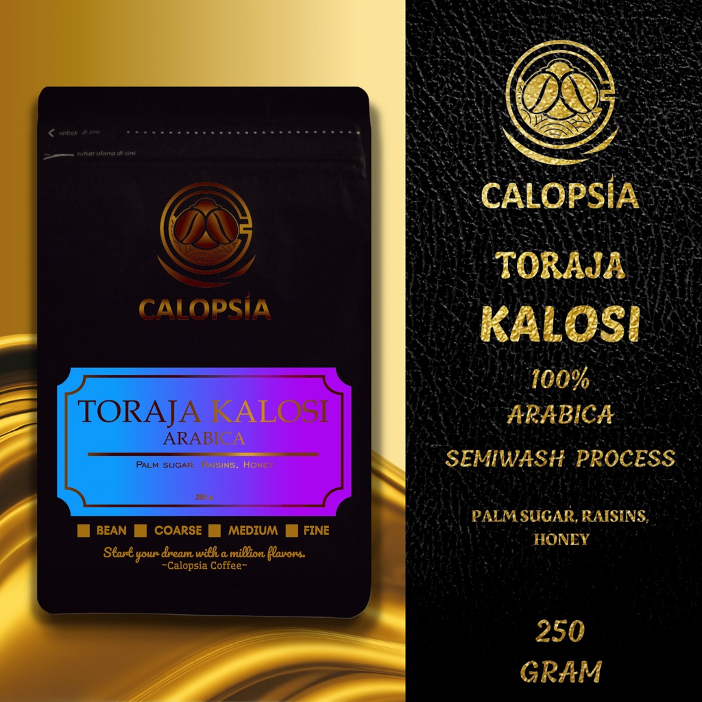 Jual Calopsia Kopi Toraja Kalosi Arabica Single Origin Gram