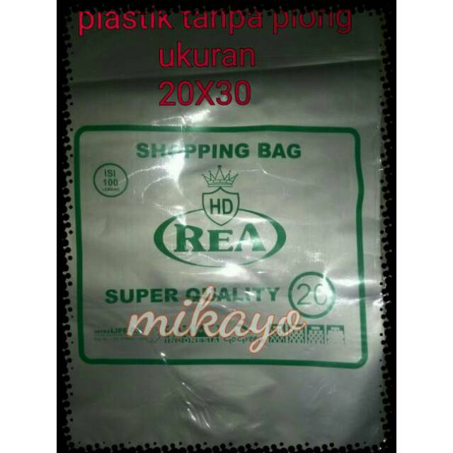 

plastik packing online no pound 20X30 isi 100lembar