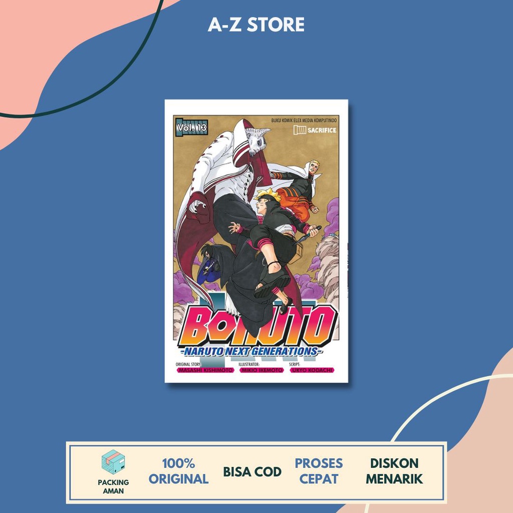 AZ - Komik Boruto - Naruto Next Generation Vol 1/2/3/4/5/6/7/8/9/10/11/12/13