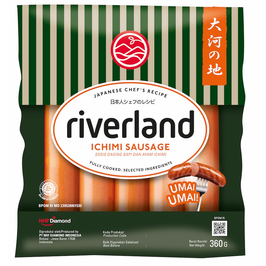 Riverland Sosis Sapi Jepang Ichimi / Smoked Arabiki Beef 360gr