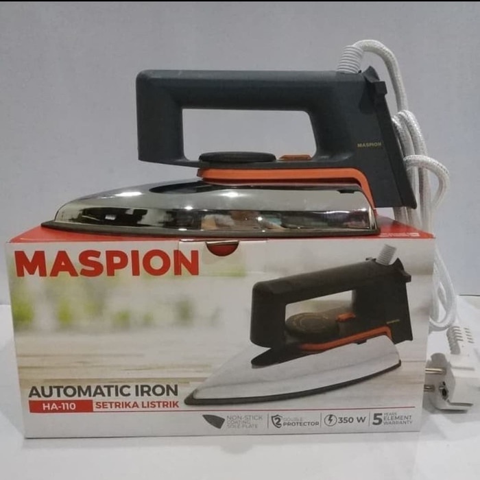 PROMO SETRIKA MASPION HA 110 HA110 TEFLON CLASSIC DRY IRON