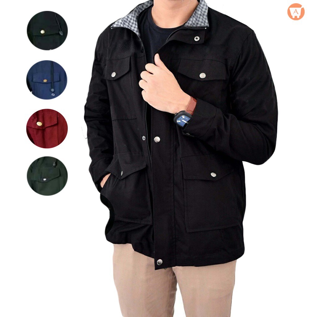 Jaket Parka Pria Polos Orginal Premium Dickies Ukuran L XL