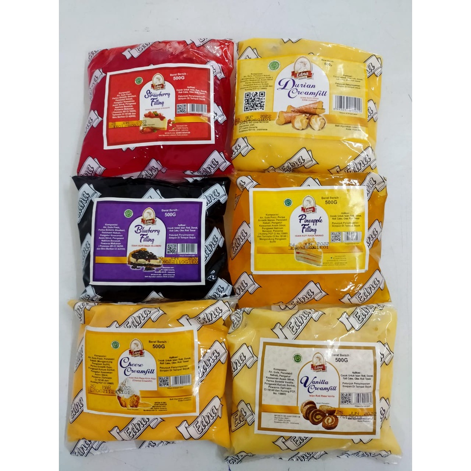 

TERMURAH !! EDNA FILLING 500 GR ALL VARIAN