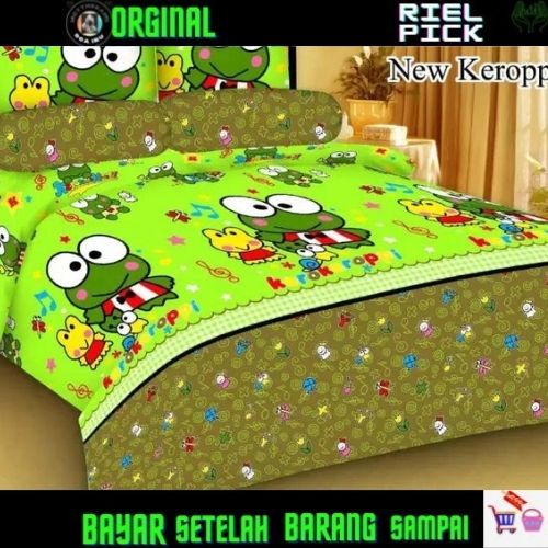 SPREI HOMEMADE KARAKTER 180x200 NO.1 SIZE JUMBO ADA KARET SUDUT (2BANTAL 1GULING) MOTIF DEWASA