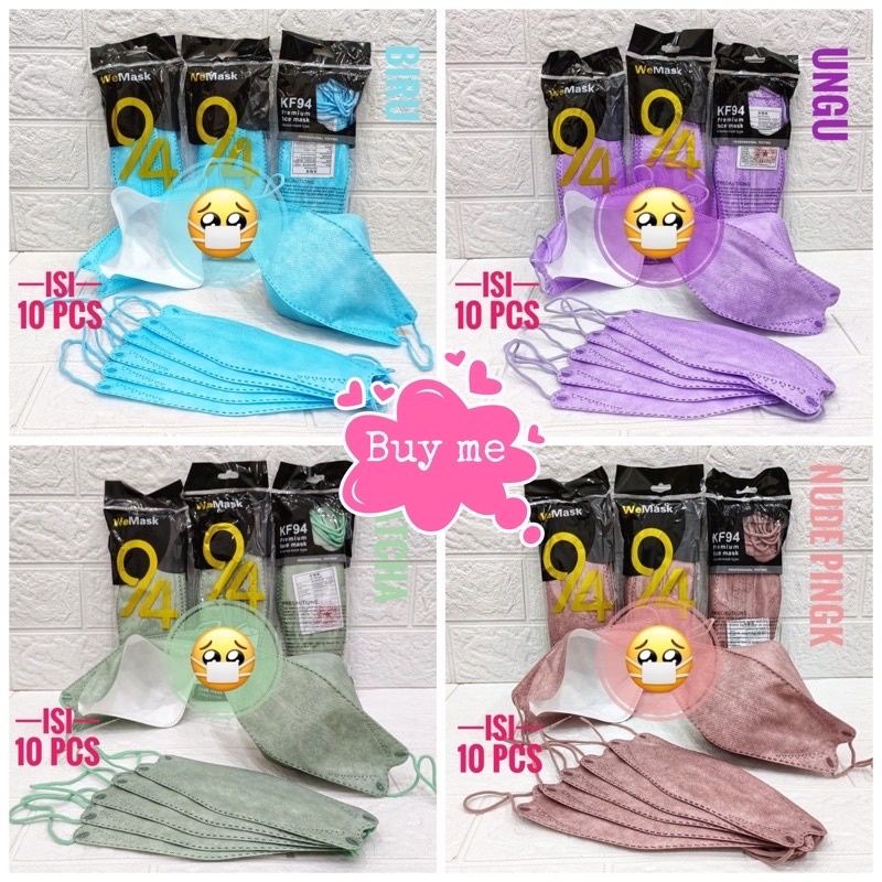 Masker KF94 4PLY korea impor/ 4 lapis mask mouson evo KF94