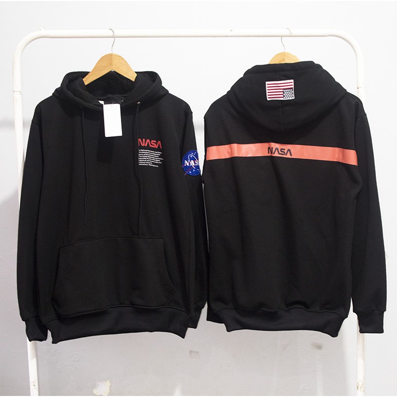 Hoodie nasa hitam
