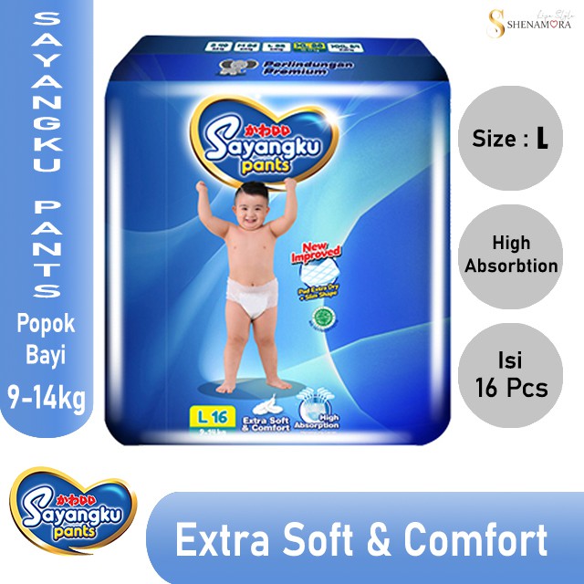 Sayangku Pants Popok Bayi  L 16 (9 - 14 kg)