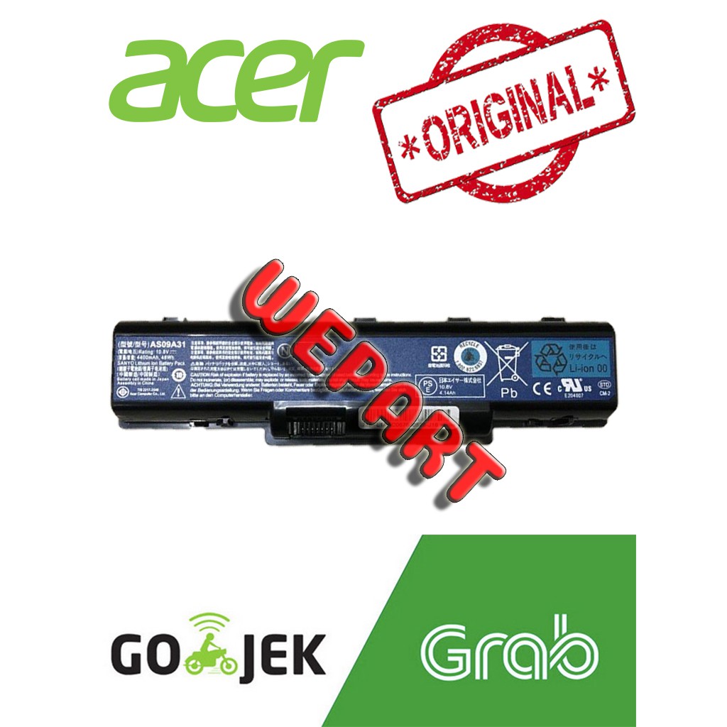 Baterai Laptop Original ACER Aspire 4732 4732z 5332 5517 5517G 5517Z 5732Z D725 D525 D720 AS09A31