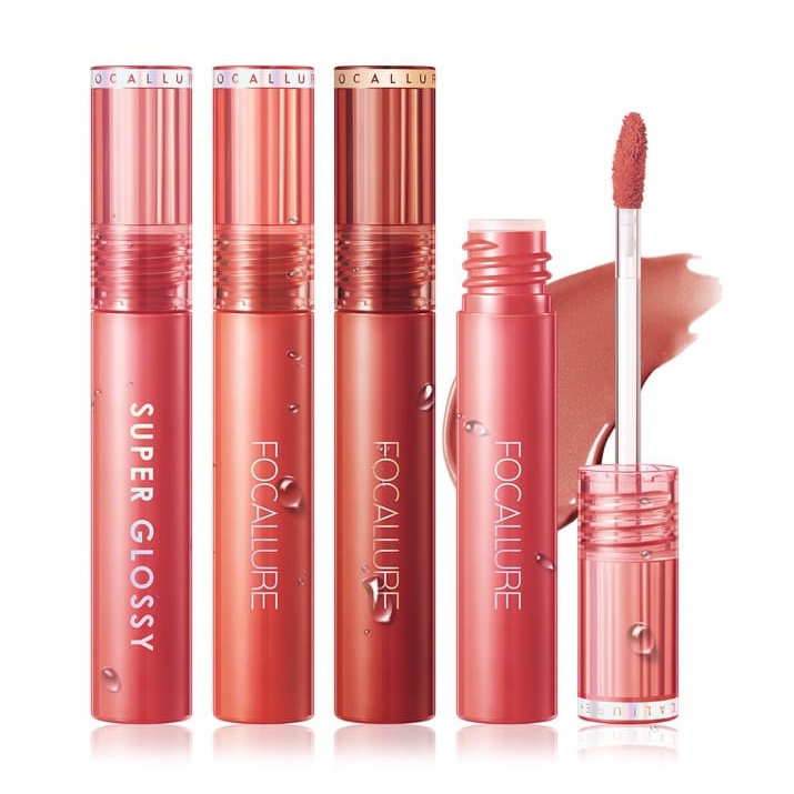 ✦SINAR✦ Focallure Super Glossy Tint - Clear Dewy Lip Tint FA208