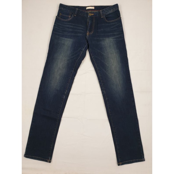 Celana jeans Polham Indigo Blue Denim Original Preloved