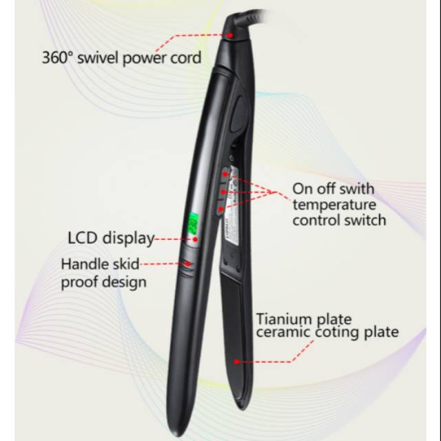 Catok Empress EPS-118 digital hair straightener