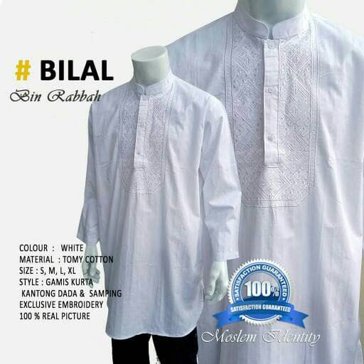 Baju Koko Pakistan, Koko Kurta, Gamis Koko Putih Bilal