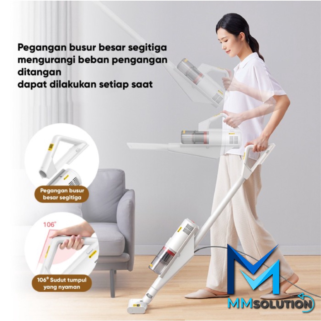 DEERMA DX888 Handheld Vacuum Cleaner Lightweight Design Penyedot Debu