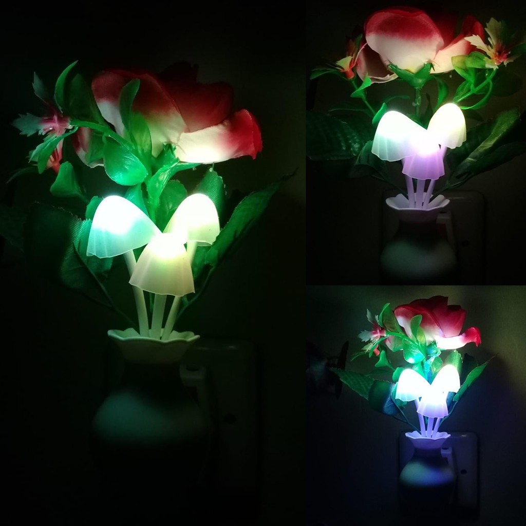 [✅COD] Lampu Tidur Hias Led Jamur Bunga Pentol Tumblr Besar Sensor Cahaya Perlengkapan Dekorasi Hiasan Dinding Kamar Tidur Ruang Tamu Rumah Aesthetic Unik