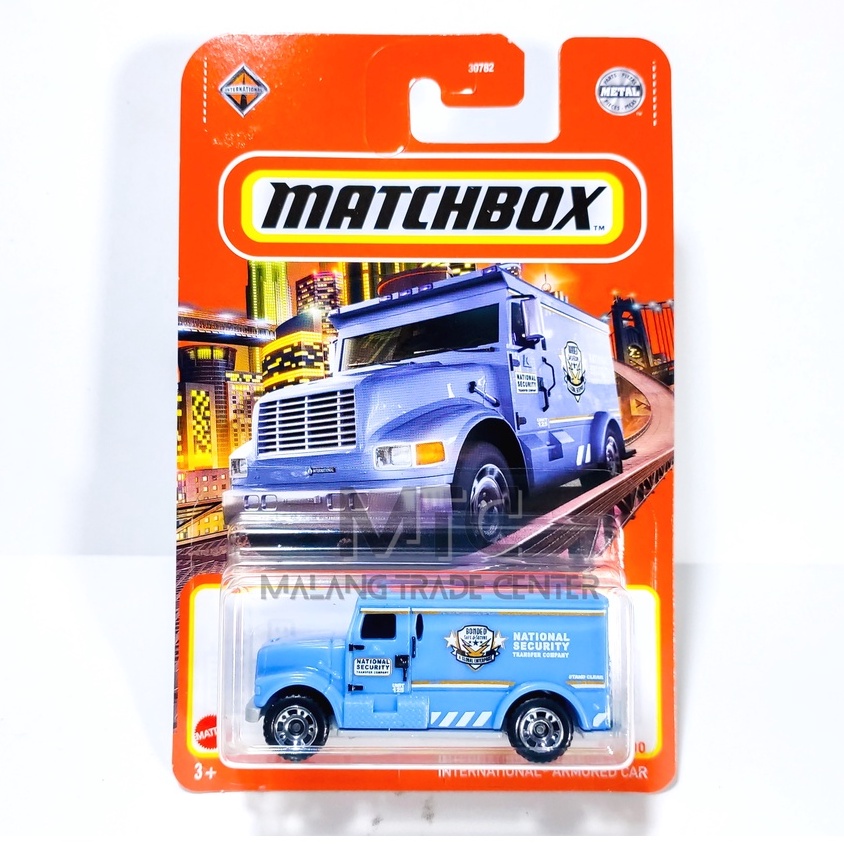 Matchbox International Armored Car Blue Y2021