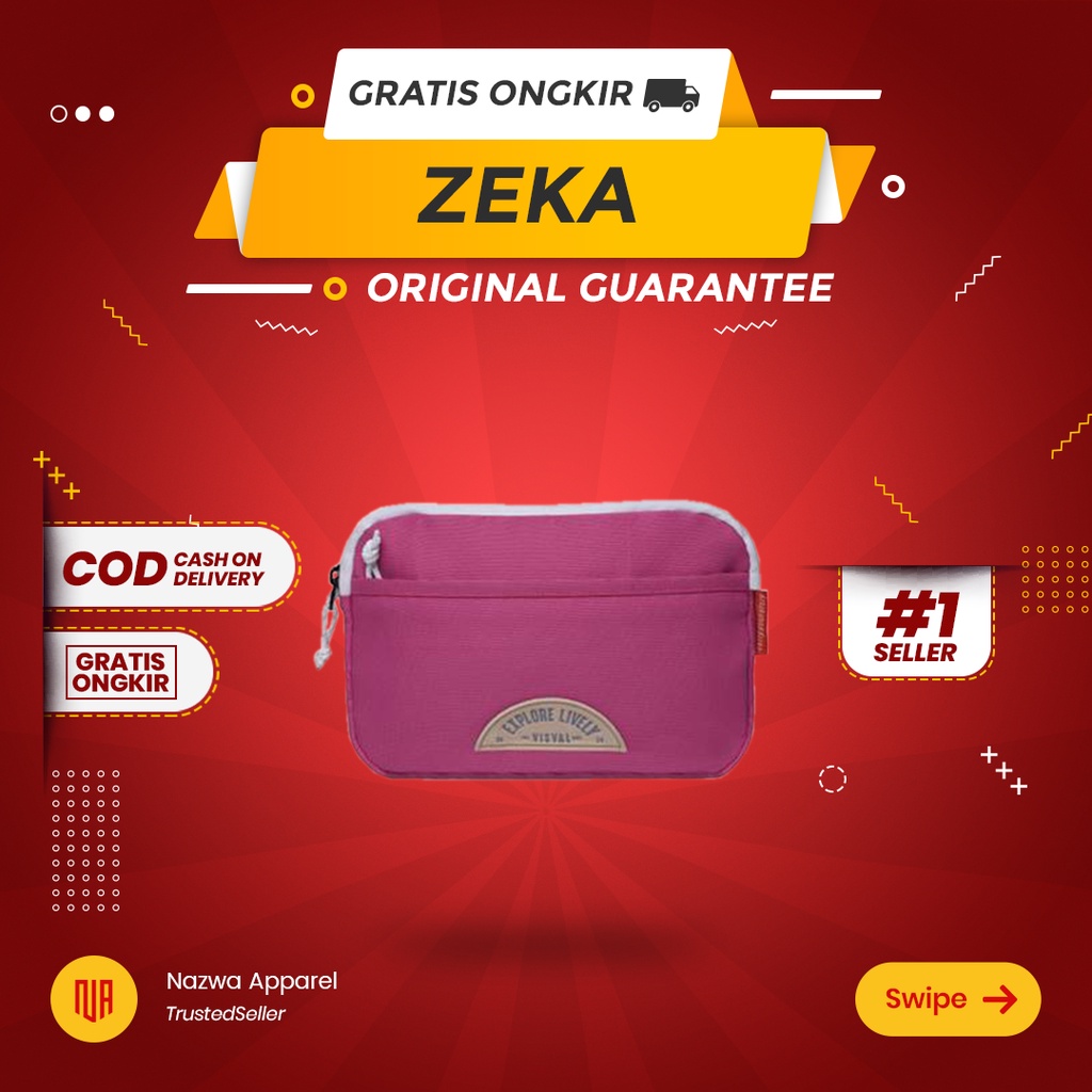 TAS POUCH VISVAL ZEKA PINK