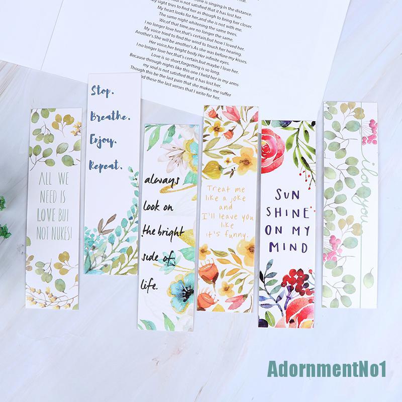 (AdornmentNo1) 30pcs / set Pembatas Buku Bentuk Bunga