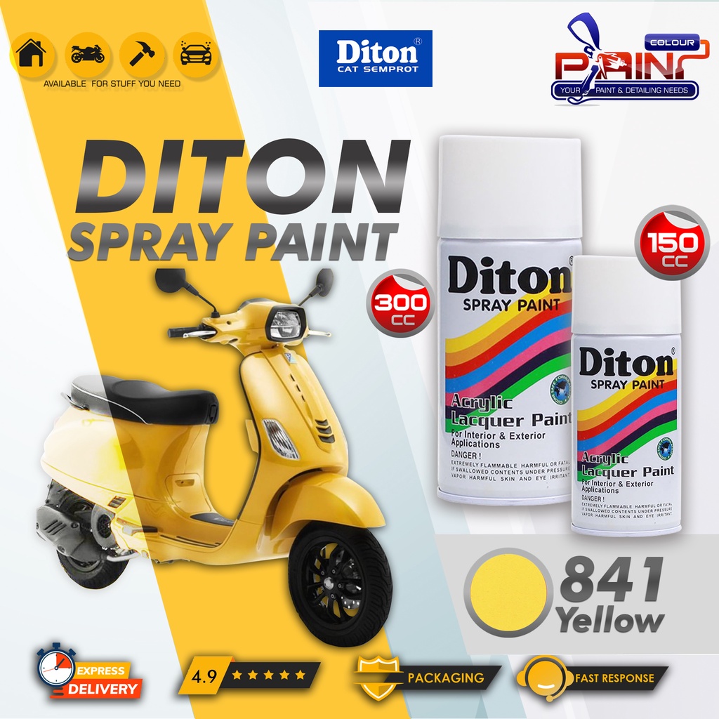 Diton Cat Semprot/Pylox/Motor/Helm/Gundam 150cc - 841 Yellow