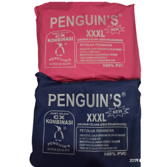 Jas hujan jaket celana CX KOMBINASI penguins XXXL