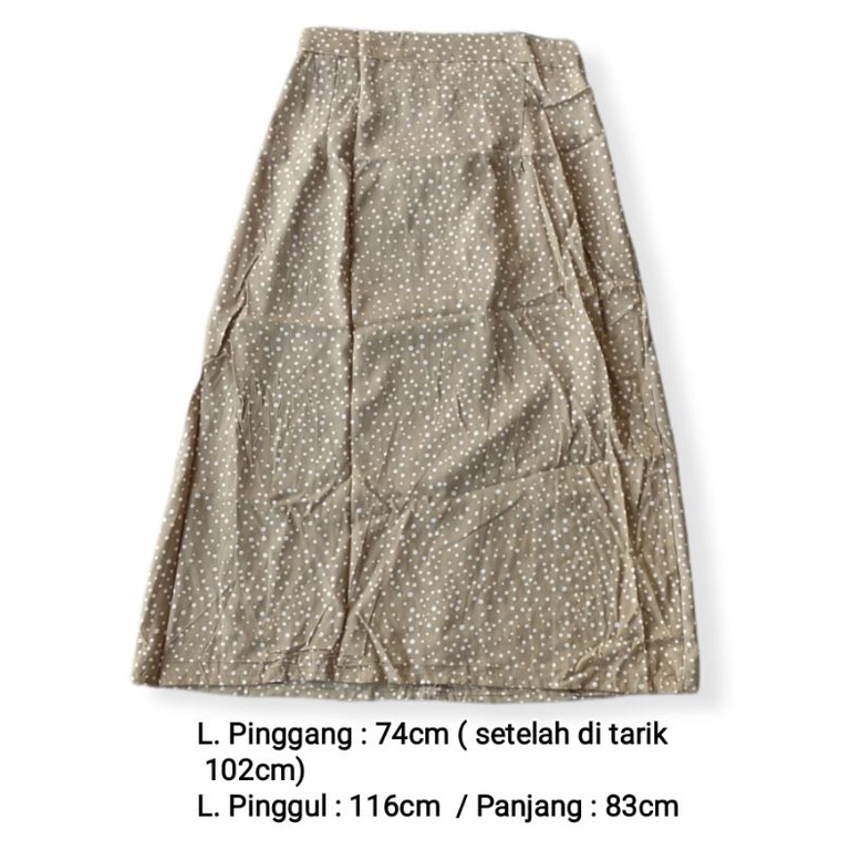 Skirt polka korea  / Rok Wanita-Coksu polka