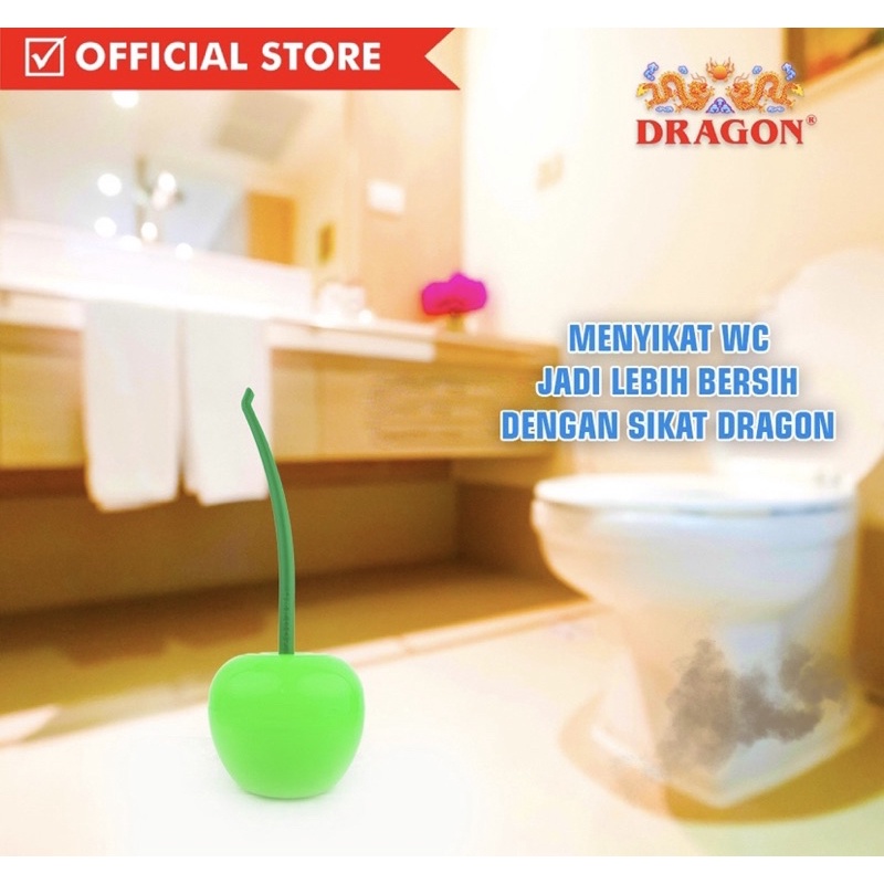 SIKAT WC BUAH CHERRY DAN APEL DRAGON / SIKAT WC KLOSET + TEMPAT MOTIF BUAH