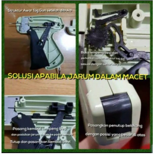 QIDA Tag Gun + Isi 5000 pcs Paket Tembakan Label Baju