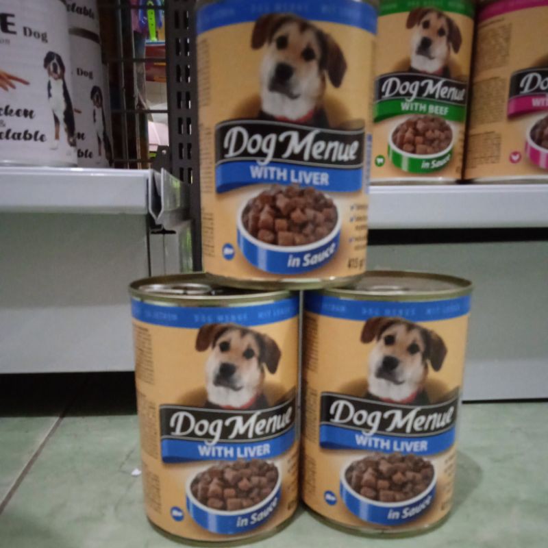 makanan kaleng Anjing Dog Menue With Liver 415g