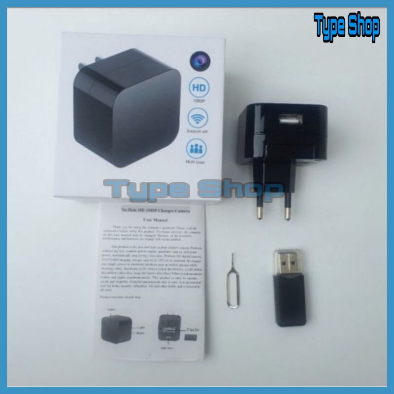 SPY CAM KAMERA PENGINTAI ADEPTOR CAMERA CHARGER SPY CAM CHARGER USB M1-4