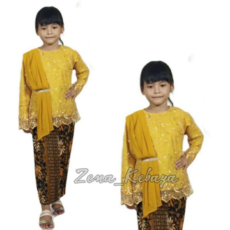 SET KEBAYA SELENDANG ANAK KEBAYA MODERN KEBAYA PESTA