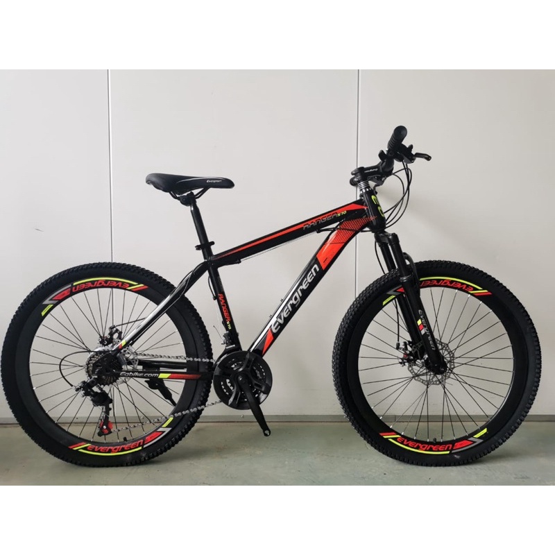 ⚡PROMO 3.3 Big Sale⚡ Sepeda Gunung Evergreen EG580/EG570 Ranger MTB Remaja-Dewasa 26 Inci Steel ForkSusp 3x8Sp DB-5