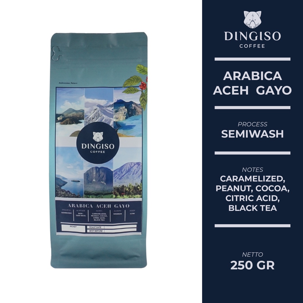 

Kopi Arabika Gayo Semi Wash Single Origin / Roasted Beans / Biji Kopi 250 gr