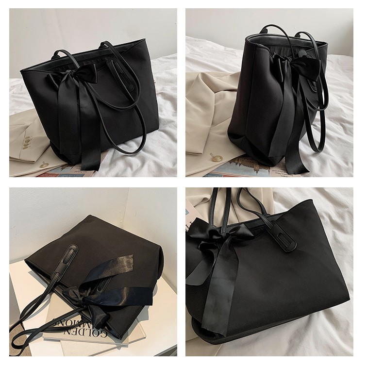 BJ81732 - BEIGE/BLACK - TAS SHOULDERBAG BAHU SLEMPANG TOTEBAG HANDBAG MODEL PITA TAS WANITA FASHION IMPORT MODIS ELEGAN TERMURAH TERLARIS TERBARU BAGSTORE JAKARTA TAS BATAM GT1732 JT2601