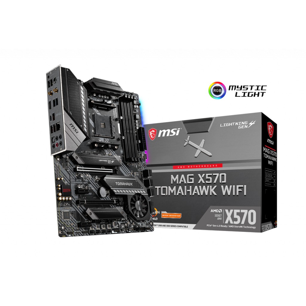 MSI MAG X570 Tomahawk Wifi (AM4, AMD Premium X570, DDR4, USB3.2, SATA3)